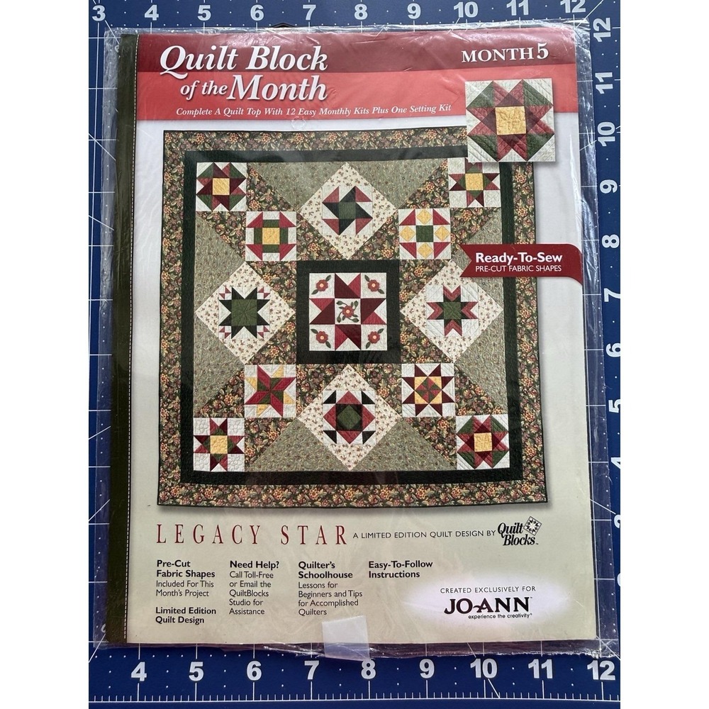 Joann Quilt‎ BOM Legacy Star Limited Edition Month 5 SWAMP ANGEL *New Open Pkg*